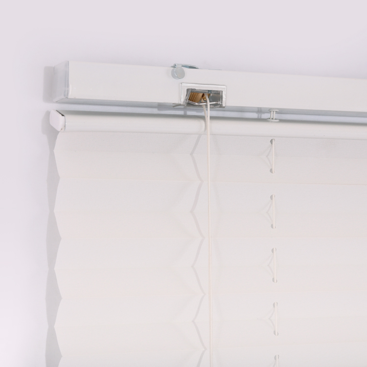 White Pleated Blinds